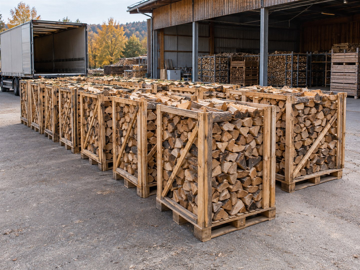 Mélange de feuillus 33 cm · 8 m³ empilés